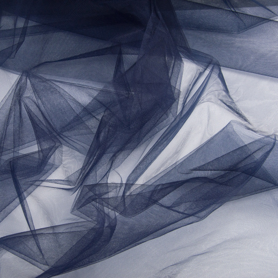 Kristal decorative tulle fabric №110 navy, фото 2 Kristal decorative tulle fabric №110 navy, фото 2