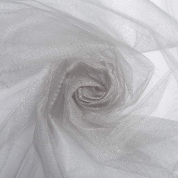 Тканина фатин декоративна Kristal 25 г/м2 300 см для суконь, декору та аксесуарів №119 попіл, фото 1