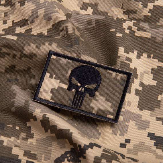 Set of two Punisher skull punisher patches with Velcro, embroidered, 5x8 cm, фото 3 Set of two Punisher skull punisher patches with Velcro, embroidered, 5x8 cm, фото 3