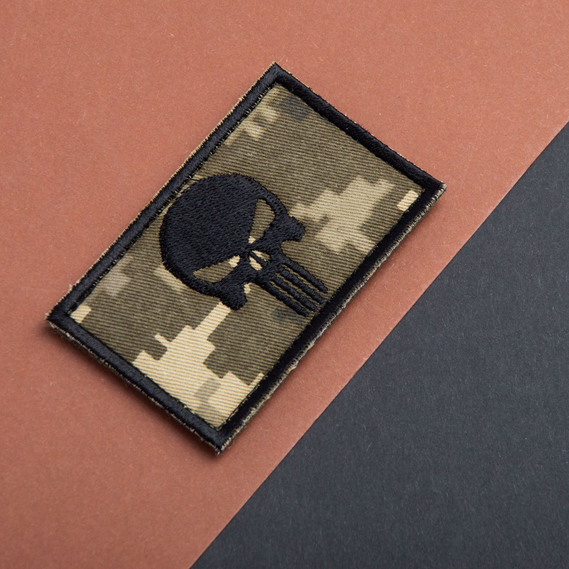 Set of two Punisher skull punisher patches with Velcro, embroidered, 5x8 cm, фото 10 Set of two Punisher skull punisher patches with Velcro, embroidered, 5x8 cm, фото 10