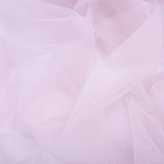 Тканина фатін євро 300 см 15 г/м2 фатин легка декоративна для суконь, костюмів, декору V-H89 св/пудра, фото 2 Тканина фатін євро 300 см 15 г/м2 фатин легка декоративна для суконь, костюмів, декору V-H89 св/пудра, фото 2