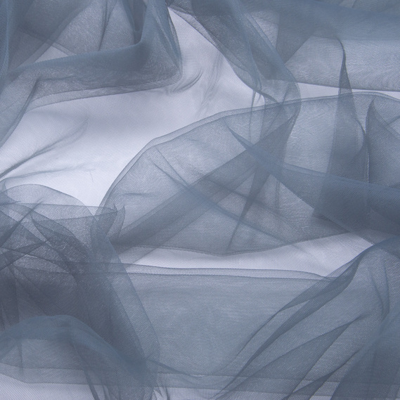 Tulle fabric, 3.0 meters, Euro style V-H129 сіро зелений, фото 2 Tulle fabric, 3.0 meters, Euro style V-H129 сіро зелений, фото 2