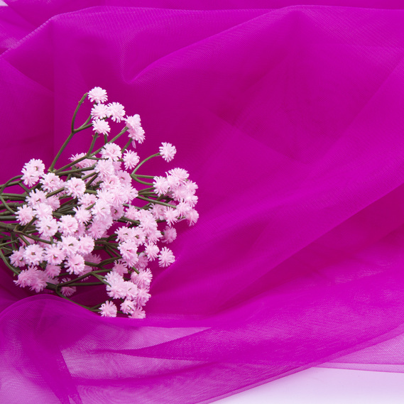 Tulle fabric, 3.0 meters, Euro style V-H98 гіацинт, фото 3