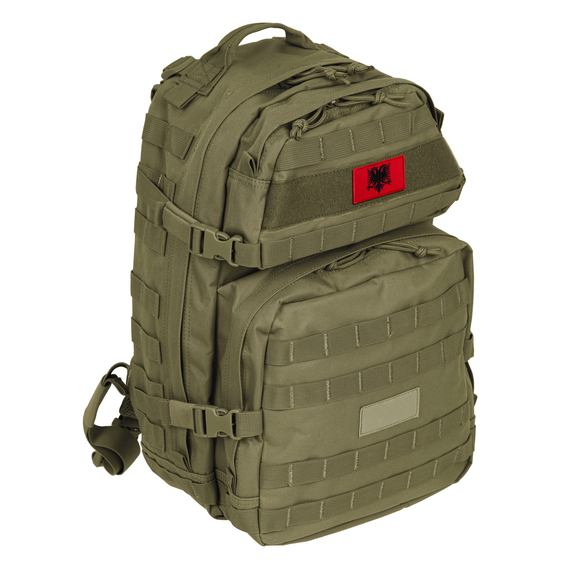 Набір шевронів 2 шт на липучці Прапор Албанії, вишитий патч нашивка 5х8 см, фото 10