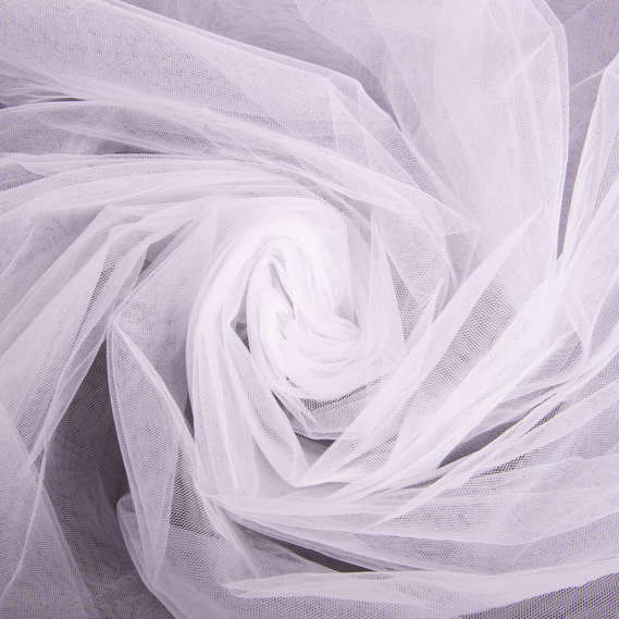 Tulle fabric, 3.0 meters, Euro style V-H1 білий, фото 1 Tulle fabric, 3.0 meters, Euro style V-H1 білий, фото 1