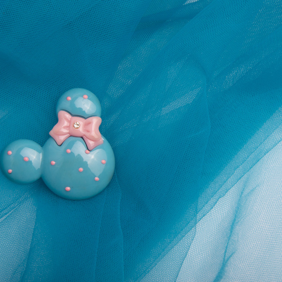 Тканина фатін євро 300 см 15 г/м2 фатин легка декоративна для суконь, костюмів, декору V-H29 мор хвиля, фото 3