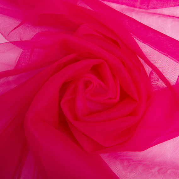 Tulle fabric, 3.0 meters, Euro style V-H120 фуксія, фото 1 Tulle fabric, 3.0 meters, Euro style V-H120 фуксія, фото 1