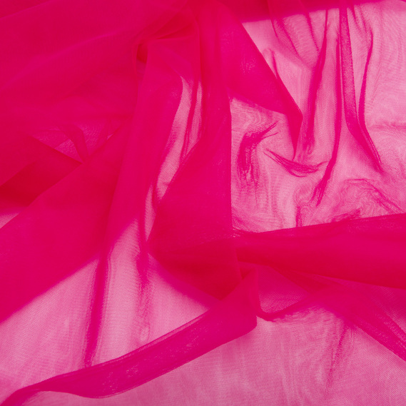 Tulle fabric, 3.0 meters, Euro style V-H120 фуксія, фото 2 Tulle fabric, 3.0 meters, Euro style V-H120 фуксія, фото 2