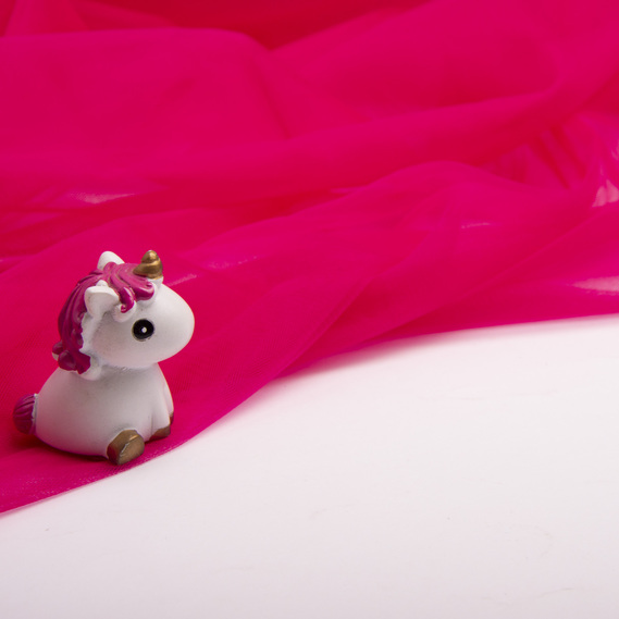 Tulle fabric, 3.0 meters, Euro style V-H120 фуксія, фото 3