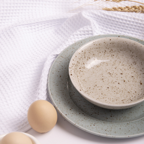 Полотенце салфетка вафельное хлопок 40х60 см білий, фото 1