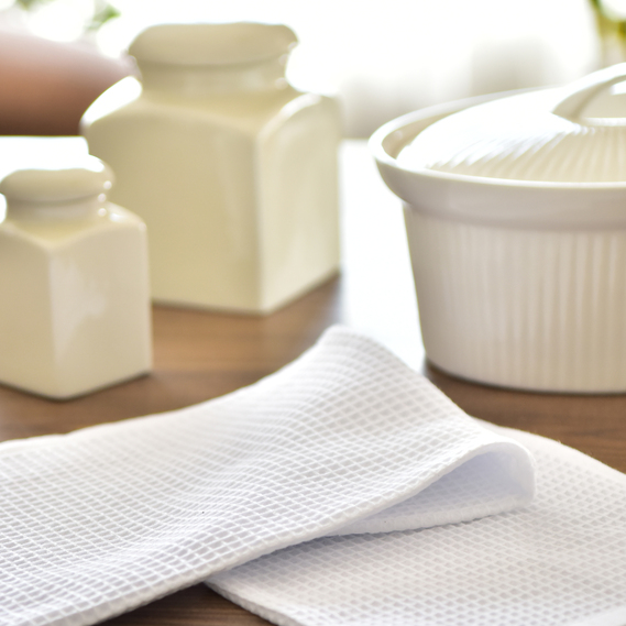 Полотенце салфетка вафельное хлопок 40х60 см білий, фото 2