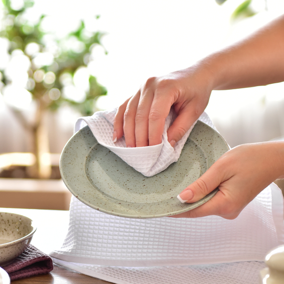 Полотенце салфетка вафельное хлопок 40х60 см білий, фото 6