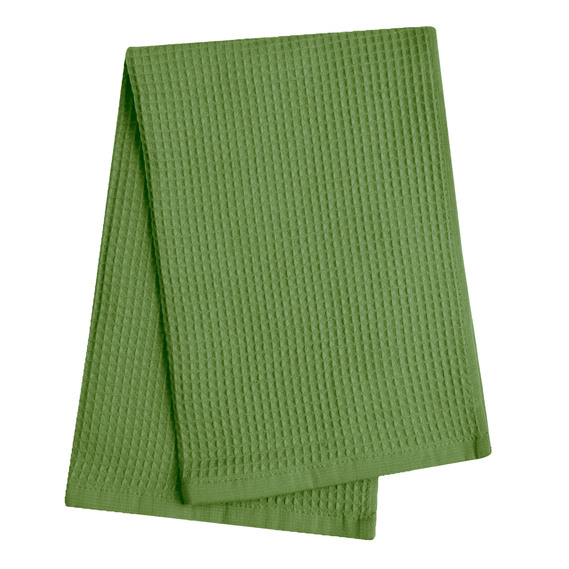 Полотенце салфетка вафельное хлопок 40х60 см оливка , фото 4