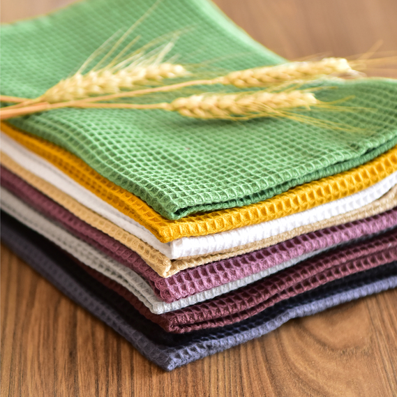 Полотенце салфетка вафельное хлопок 40х60 см оливка , фото 7