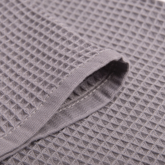 Полотенце салфетка вафельное хлопок 40х60 см сірий, фото 2