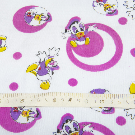 Ткань ситец детский Макдональд розовый, фото 4