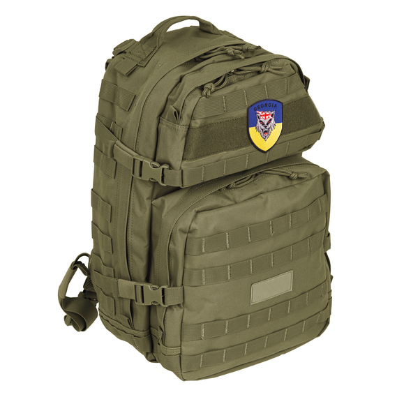 Шеврон на липучке Грузия, волк на фоне флага Украины 8х10 см вышитый патч нашивка, фото 8 Шеврон на липучке Грузия, волк на фоне флага Украины 8х10 см вышитый патч нашивка, фото 8