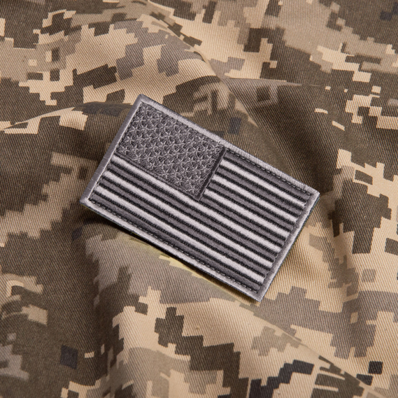 Set of chevrons 2 pcs with Velcro USA flag 5x8 cm, фото 3 Set of chevrons 2 pcs with Velcro USA flag 5x8 cm, фото 3