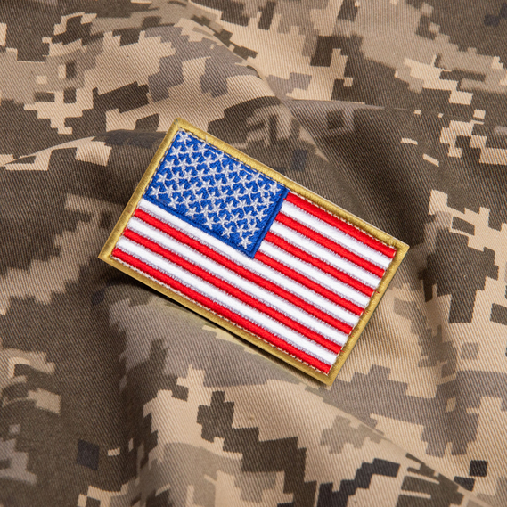 Set of chevrons 2 pcs with Velcro USA flag 5x8 cm, фото 4 Set of chevrons 2 pcs with Velcro USA flag 5x8 cm, фото 4
