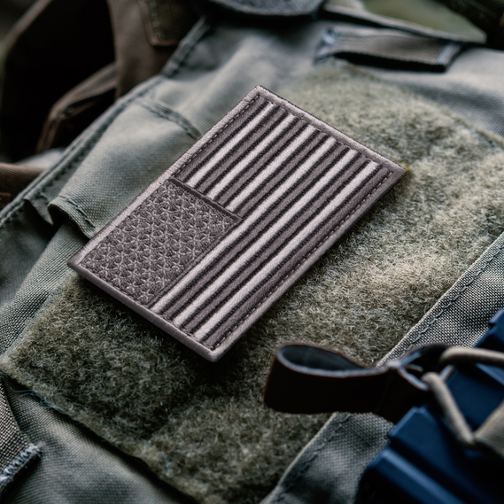 Set of chevrons 2 pcs with Velcro USA flag 5x8 cm, фото 11 Set of chevrons 2 pcs with Velcro USA flag 5x8 cm, фото 11