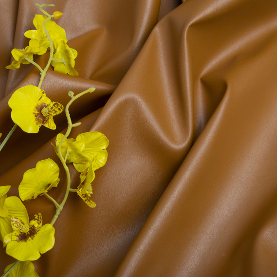 Ткань кожа искусственная Classic рудий, фото 3 Ткань кожа искусственная Classic рудий, фото 3