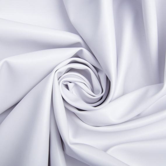 Тканина шкіра штучна Classic сніжно біла, фото 1 Тканина шкіра штучна Classic сніжно біла, фото 1