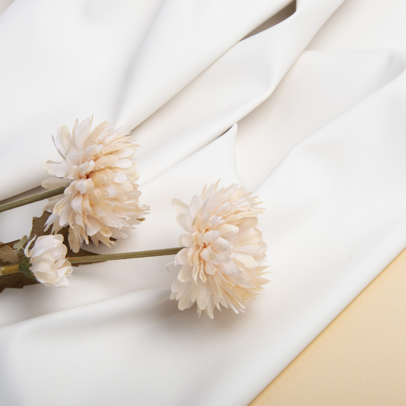 Ткань кожа искусственная Classic матовая молоко, фото 3