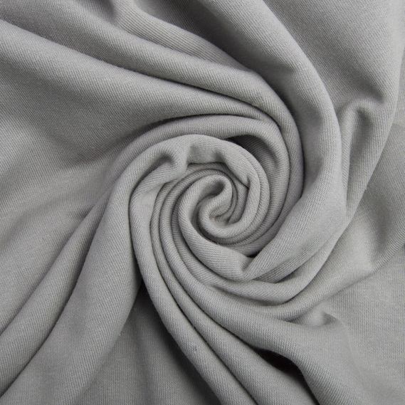Тканина трикотаж трьохнитка петля Сезон св.сірий, фото 1