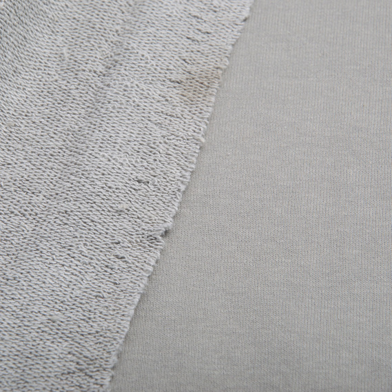 Тканина трикотаж трьохнитка петля Сезон св.сірий, фото 3