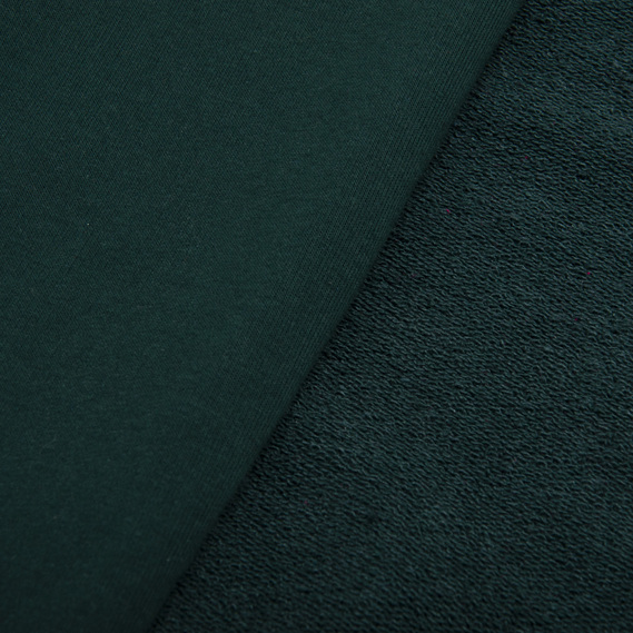 Тканина трикотаж трьохнитка петля Сезон т/зелений, фото 3