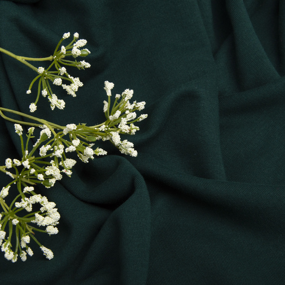 Тканина трикотаж трьохнитка петля Сезон т/зелений, фото 4