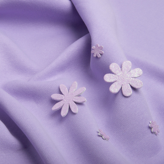 Тканина трикотаж трьохнитка фліс Сезон бузок, фото 4