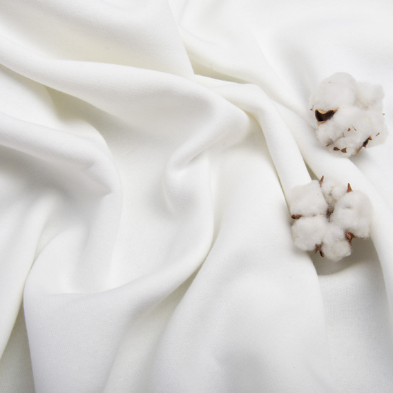 Тканина трикотаж трьохнитка фліс Сезон крем , фото 4