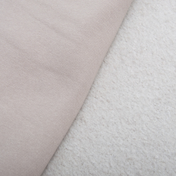 Season fleece three-thread knit fabric кава, фото 3