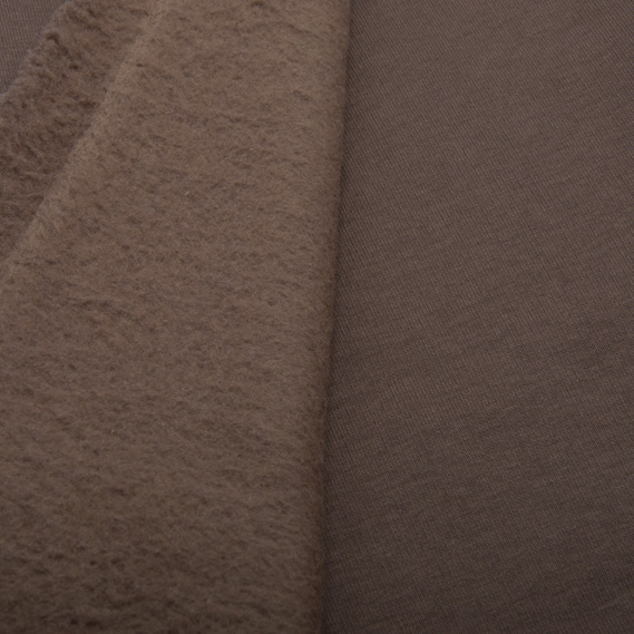 Тканина трикотаж трьохнитка фліс Сезон мокко, фото 3