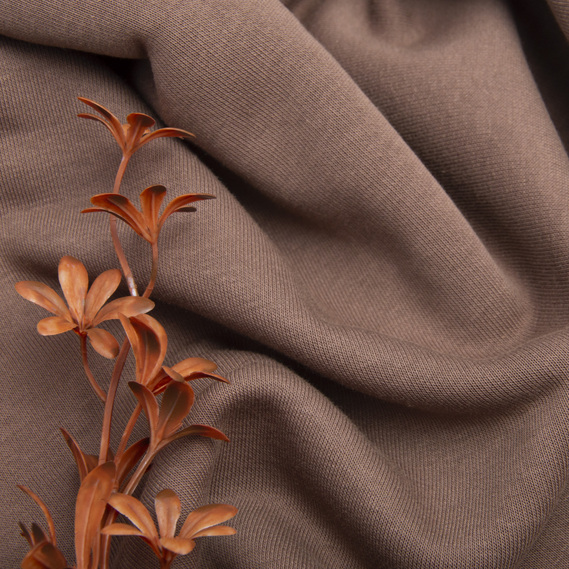 Тканина трикотаж трьохнитка фліс Сезон мокко, фото 4