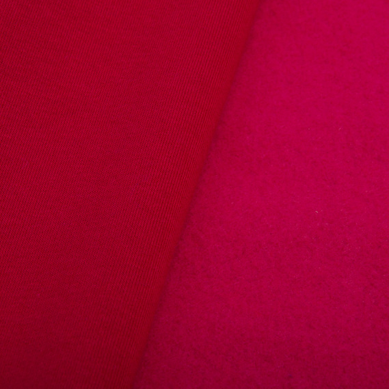 Тканина трикотаж трьохнитка фліс Сезон т/малина, фото 3