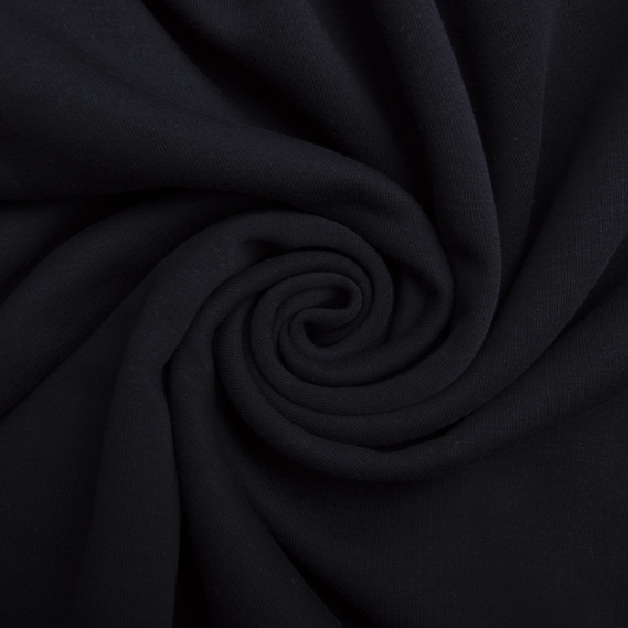 Тканина трикотаж трьохнитка фліс Сезон чорний, фото 1