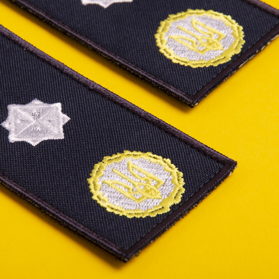 Шеврон нашивка на липучці погон звання ДСНС Генерал, вишитий патч 5х10 см, фото 3 Шеврон нашивка на липучці погон звання ДСНС Генерал, вишитий патч 5х10 см, фото 3