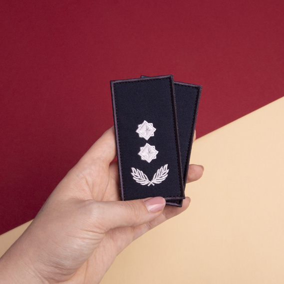 Шеврон нашивка на липучке погон звания ДСНС Подполковник, вышитый патч 5х10 см, фото 3 Шеврон нашивка на липучке погон звания ДСНС Подполковник, вышитый патч 5х10 см, фото 3