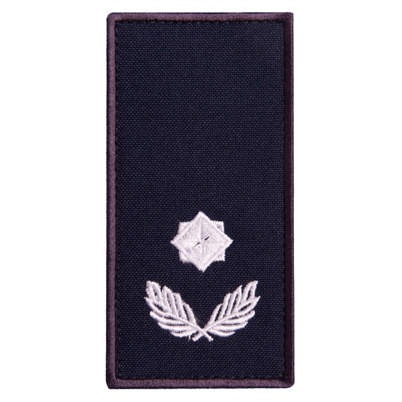 Chevron patch on Velcro epaulet with the rank of Major of the State Emergency Service (DSNS), embroidered patch 5x10 cm, фото 1