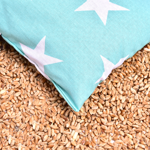 Грілка подушка з пшеницею 15x23 см, TM IDEIA еко-продукт для зігрівання та релаксації зірка біла на ментолі, фото 2