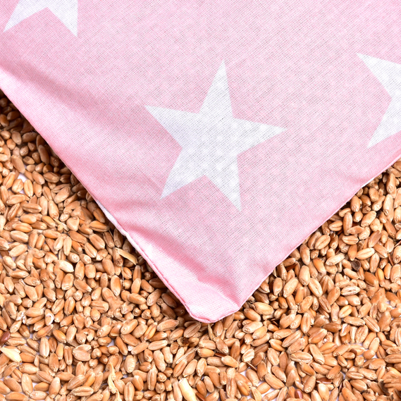 Подушка с пшеницей 15x23 см, TM IDEIA эко-продукт для согревания и релаксации зірка біла на пудрі, фото 2