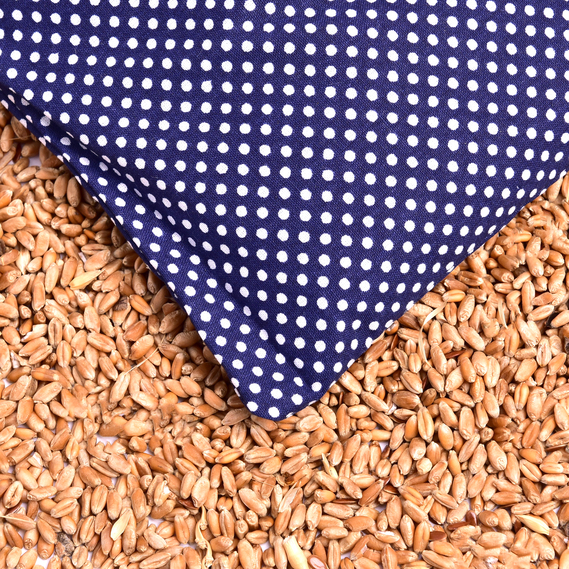 Подушка с пшеницей 15x23 см, TM IDEIA эко-продукт для согревания и релаксации горошок синій, фото 2