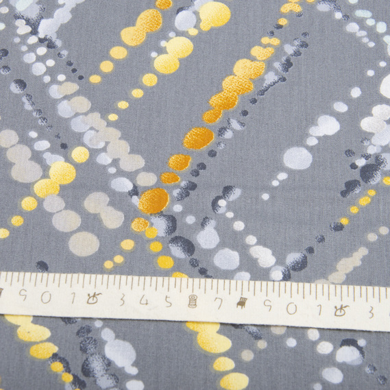 Ткань бязь ранфорс для постельного белья, хлопок, 130 гр/м2, 240 см акварель сіра, фото 4