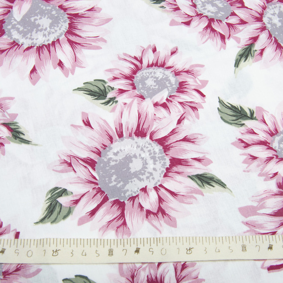 Ткань бязь ранфорс для постельного белья, хлопок, 130 гр/м2, 240 см соняшник, фото 4