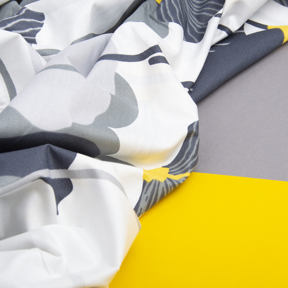 Тканина бязь ранфорс для постільної білизни, бавовна, 130 гр/м2, 240 см квітка, фото 4