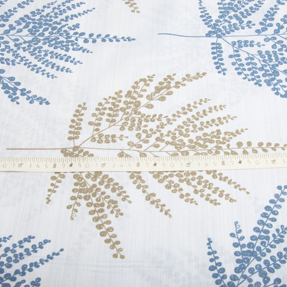 Ткань бязь ранфорс для постельного белья, хлопок, 130 гр/м2, 240 см папороть беж, фото 4