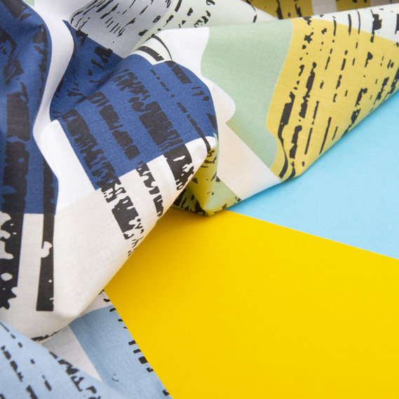 Тканина бязь ранфорс для постільної білизни, бавовна, 130 гр/м2, 240 см квадро синя, фото 4 Тканина бязь ранфорс для постільної білизни, бавовна, 130 гр/м2, 240 см квадро синя, фото 4