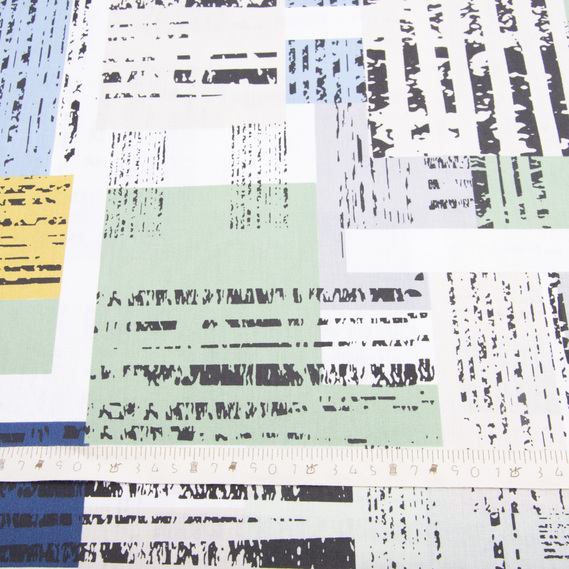 Тканина бязь ранфорс для постільної білизни, бавовна, 130 гр/м2, 240 см квадро синя, фото 5 Тканина бязь ранфорс для постільної білизни, бавовна, 130 гр/м2, 240 см квадро синя, фото 5